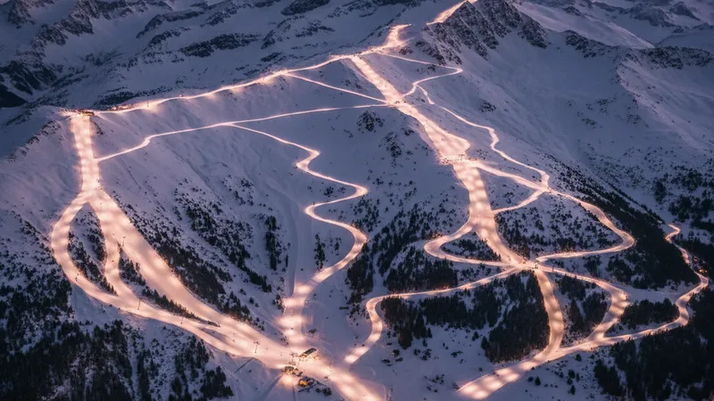Les grands domaines skiables des Alpes